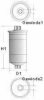 CHAMPION L208/606 Fuel filter